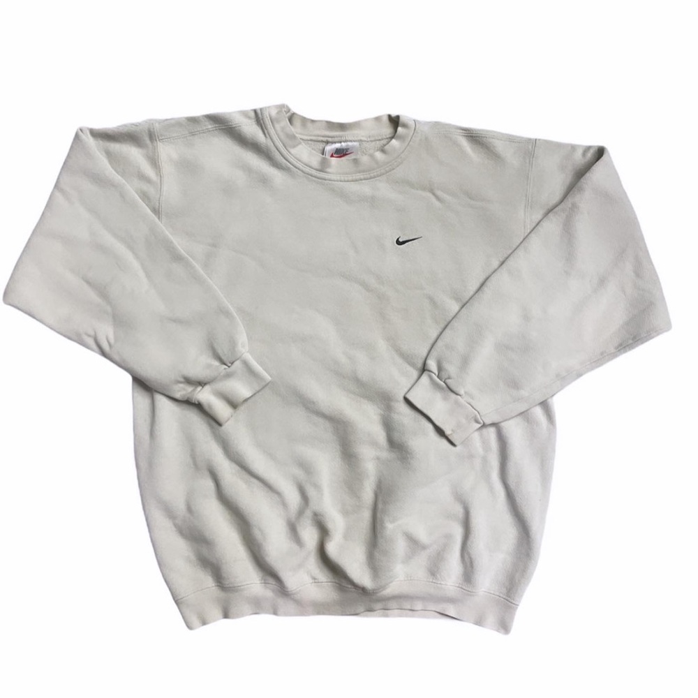 Vintage 90s tag cream Nike crew